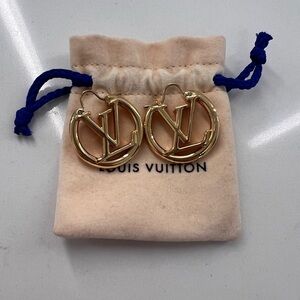 Louis Vuitton Gold Hoop Earrings